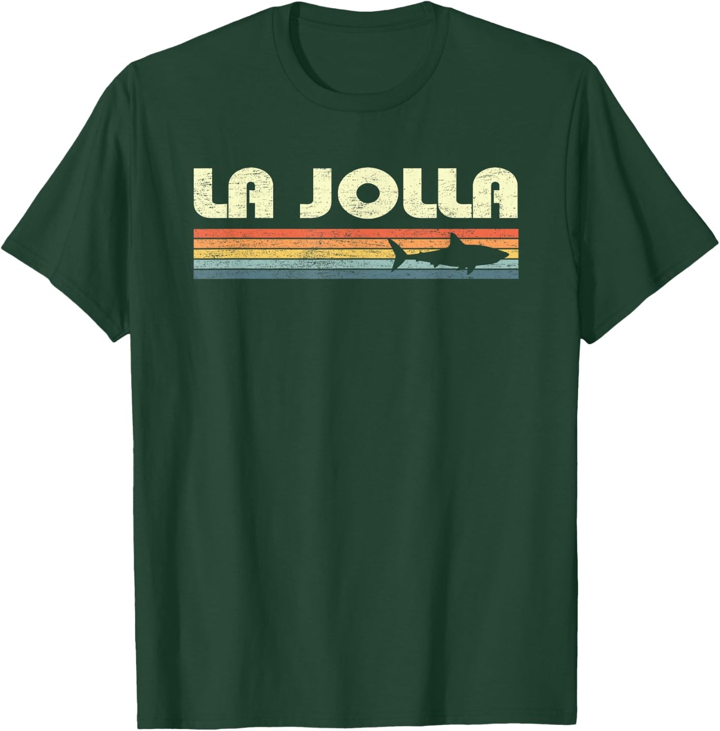 La Jolla California Vintage Shark Souvenir Kids T-Shirt - T-Shirt | Forest