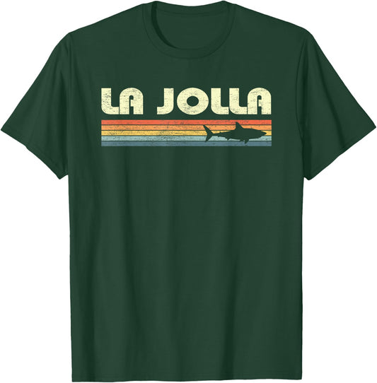 La Jolla California Vintage Shark Souvenir Kids T-Shirt - T-Shirt | Forest