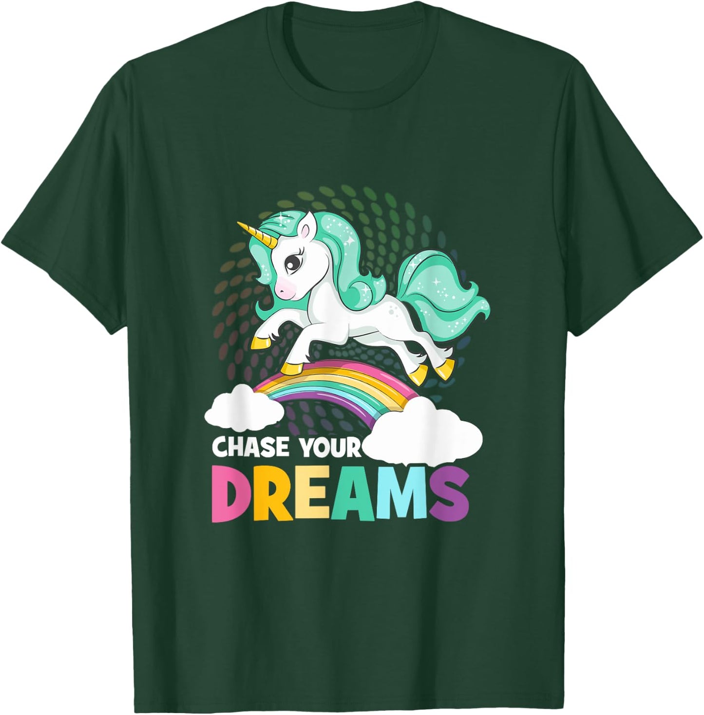 Chase Your Dreams Unicorn T-Shirt - T-Shirt | Forest