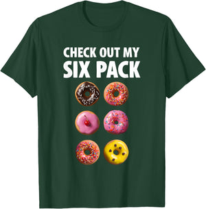 Check Out My Six Pack Donuts Fitness Gym Workout lovers T-Shirt - T-Shirt | Forest