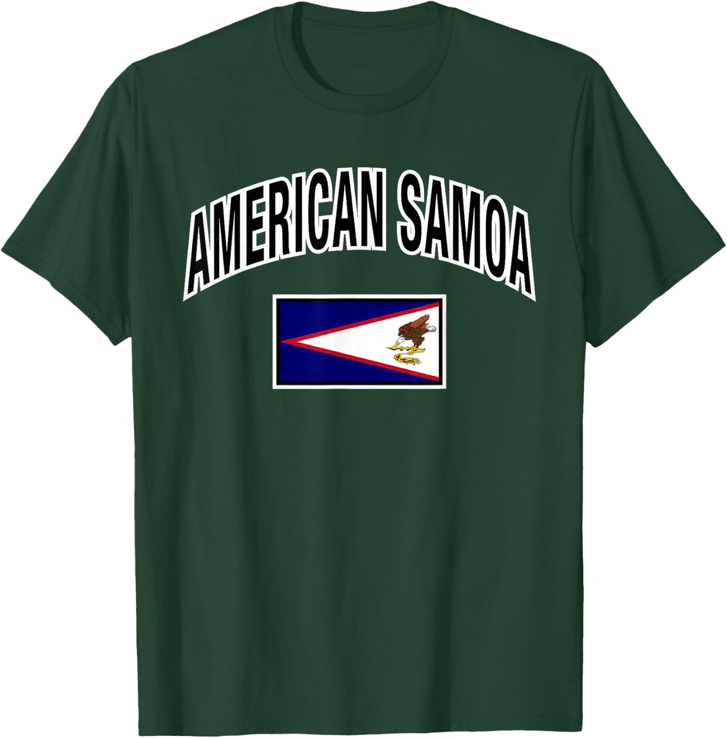 American Samoa Flag Proud American Samoan T-Shirt - T-Shirt | Forest