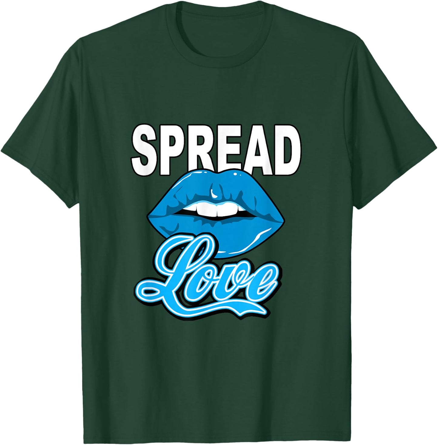 Blue Spread All The LOVE Blue Graphic T-Shirt - T-Shirt | Forest