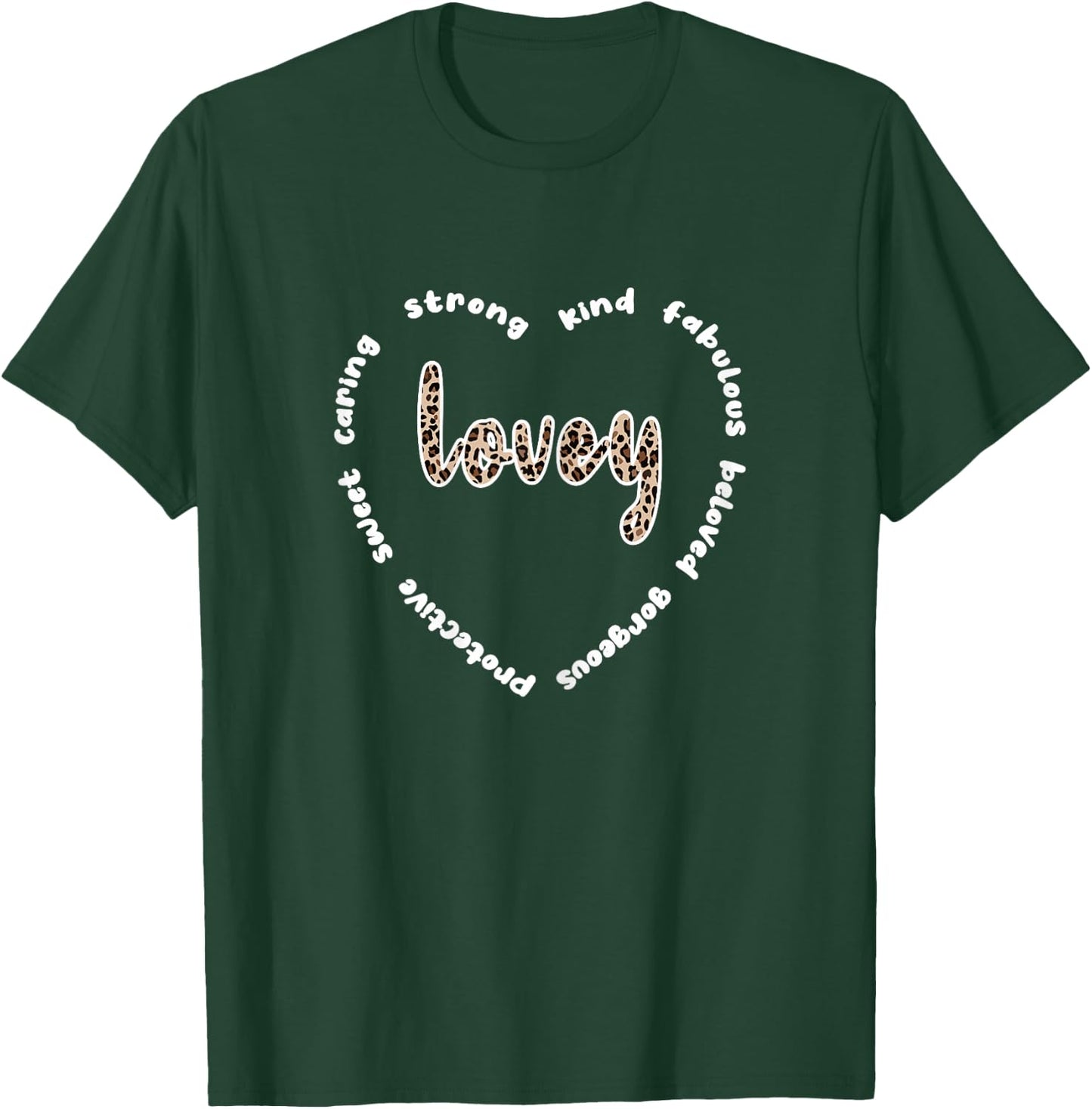 Lovey Heart | Lovey Grandmother Appreciation Lovey Grandma T-Shirt - T-Shirt | Forest