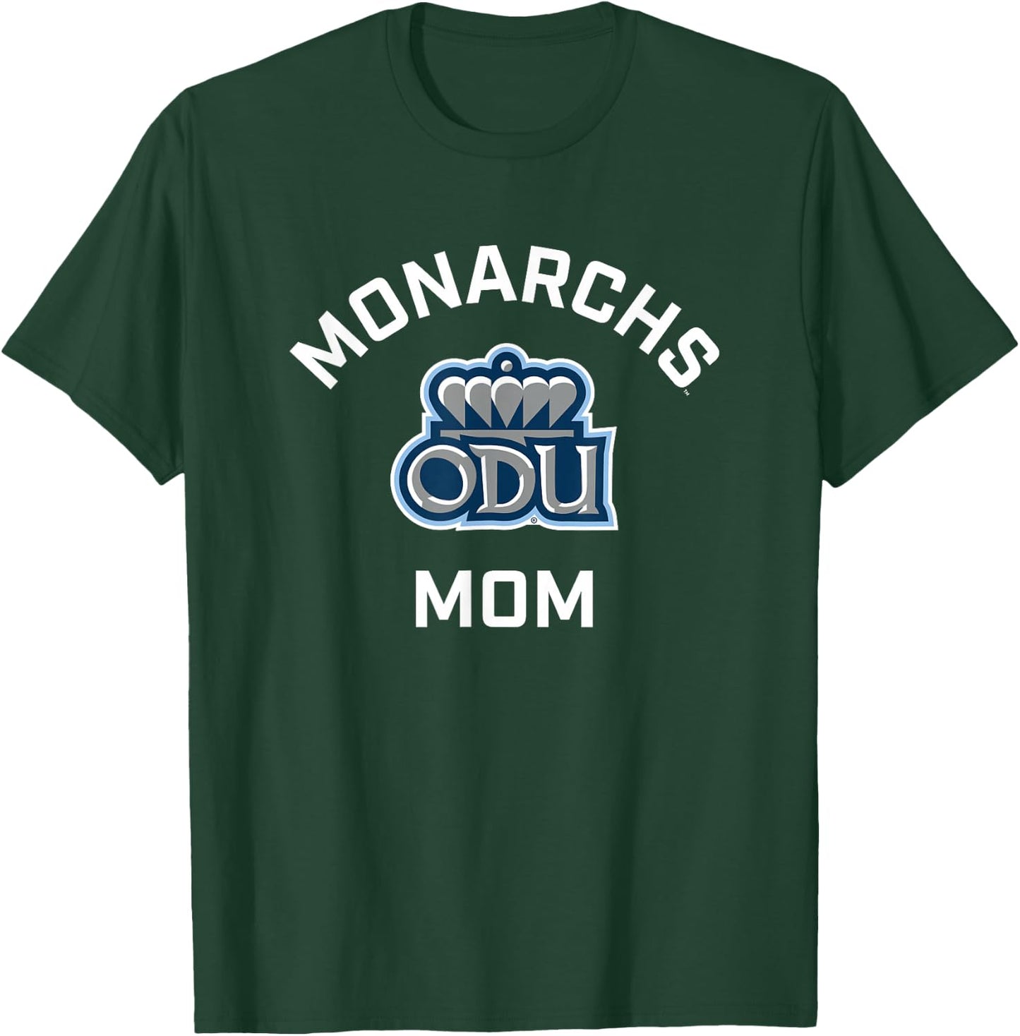 Campus Lab Old Dominion University ODU Monarchs Arched Mom - Blue, Small, -Adult, Short Sleeve, College Team T-Shirt - T-Shirt | Forest