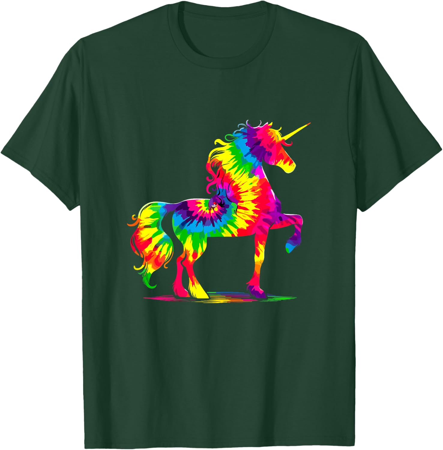 Unicorn Tie-Dye Horse T-Shirt - T-Shirt | Forest