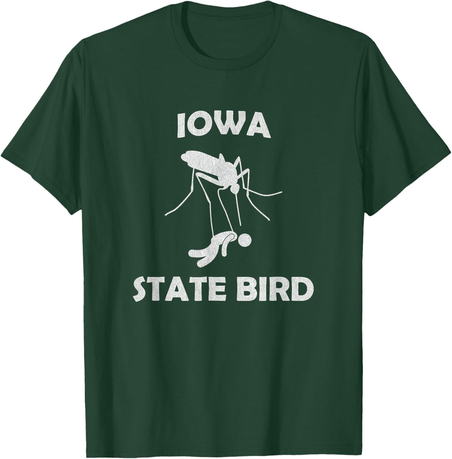 Iowa Mosquito State Bird Funny Outdoors Camping T-Shirt - T-Shirt | Forest