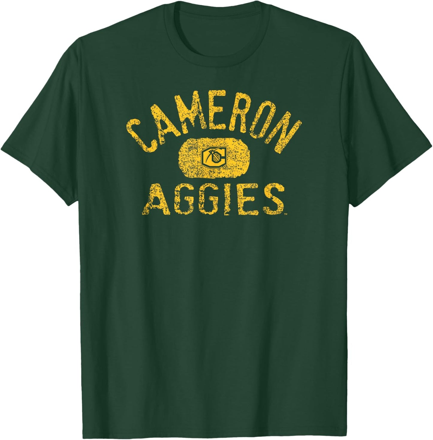 Cameron Aggies Vintage Black Officially Licensed T-Shirt - T-Shirt | Forest