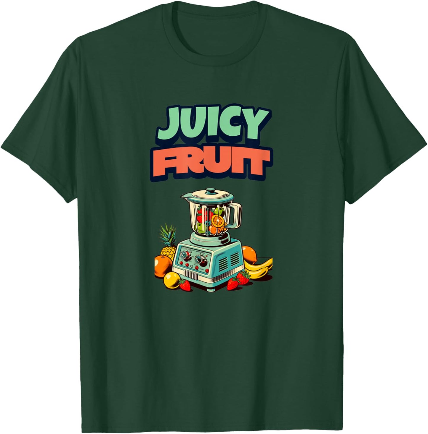 Juicy Fruit Retro Smoothie Eat Clean Funny Healthy Food T-Shirt - T-Shirt | Forest