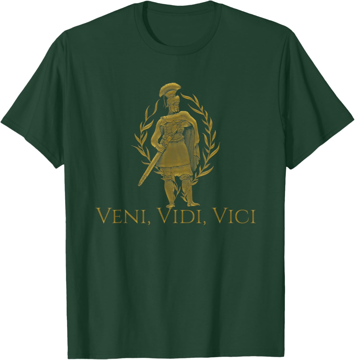Veni Vidi Vici - Julius Caesar Latin Quote - Ancient Rome T-Shirt - T-Shirt | Forest