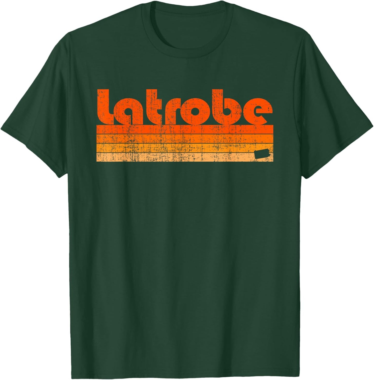 Latrobe, Pennsylvania Retro 80s Style T-Shirt - T-Shirt | Forest