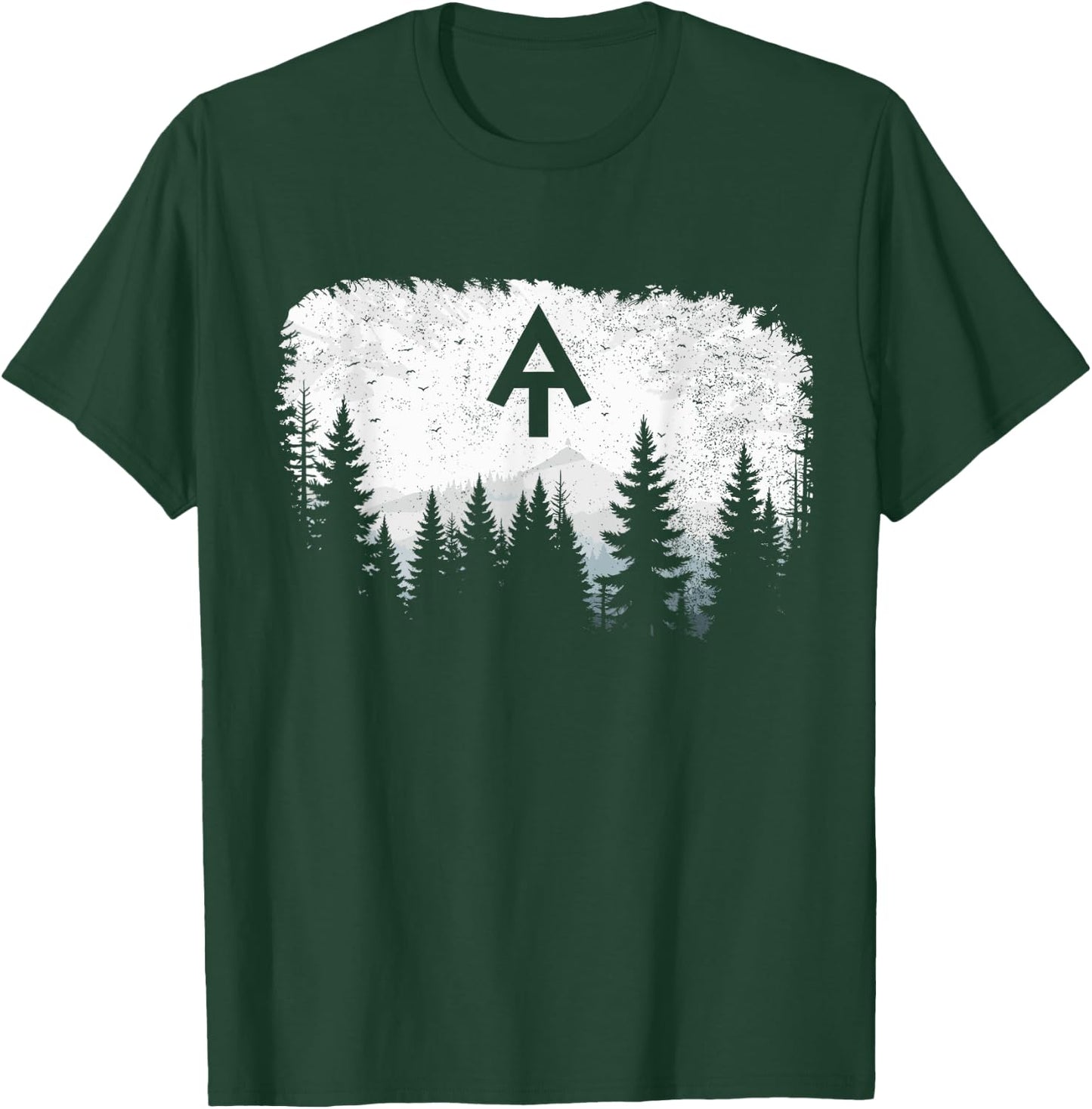White Blaze Appalachian AT Trail Pine Tree AT Thru Hike T-Shirt - T-Shirt | Forest