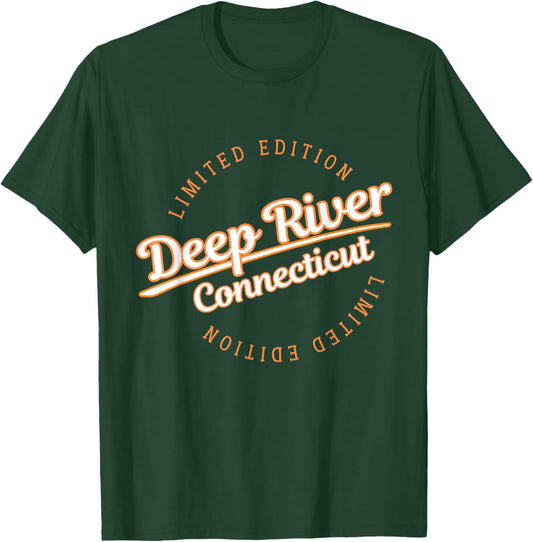 Retro Athletic Deep River CT Apparel T-Shirt - T-Shirt | Forest