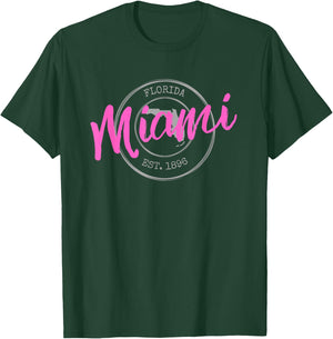 Retro Miami, Florida 305 Area Code Miami City Souvenir T-Shirt - T-Shirt | Forest