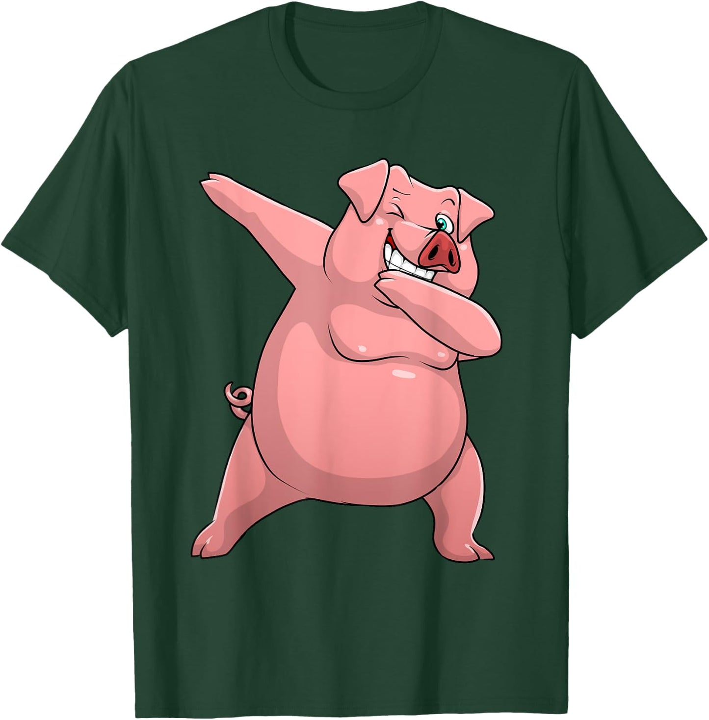 Cute Pig Art Women Kids Livestock Farming Pig Lovers T-Shirt - T-Shirt | Forest