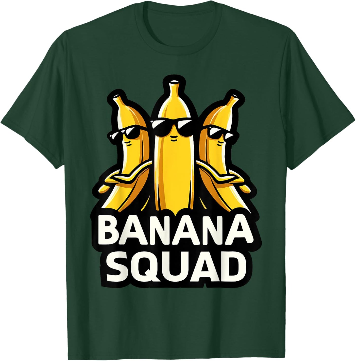 Banana Squad Funny Fruit Banana Lover Team Banana Crew T-Shirt - T-Shirt | Forest