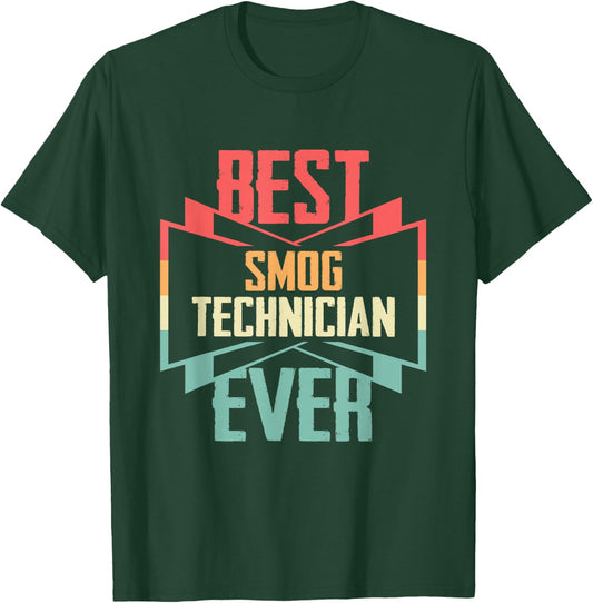 Vintage Best Smog Technician Ever T-Shirt - T-Shirt | Forest
