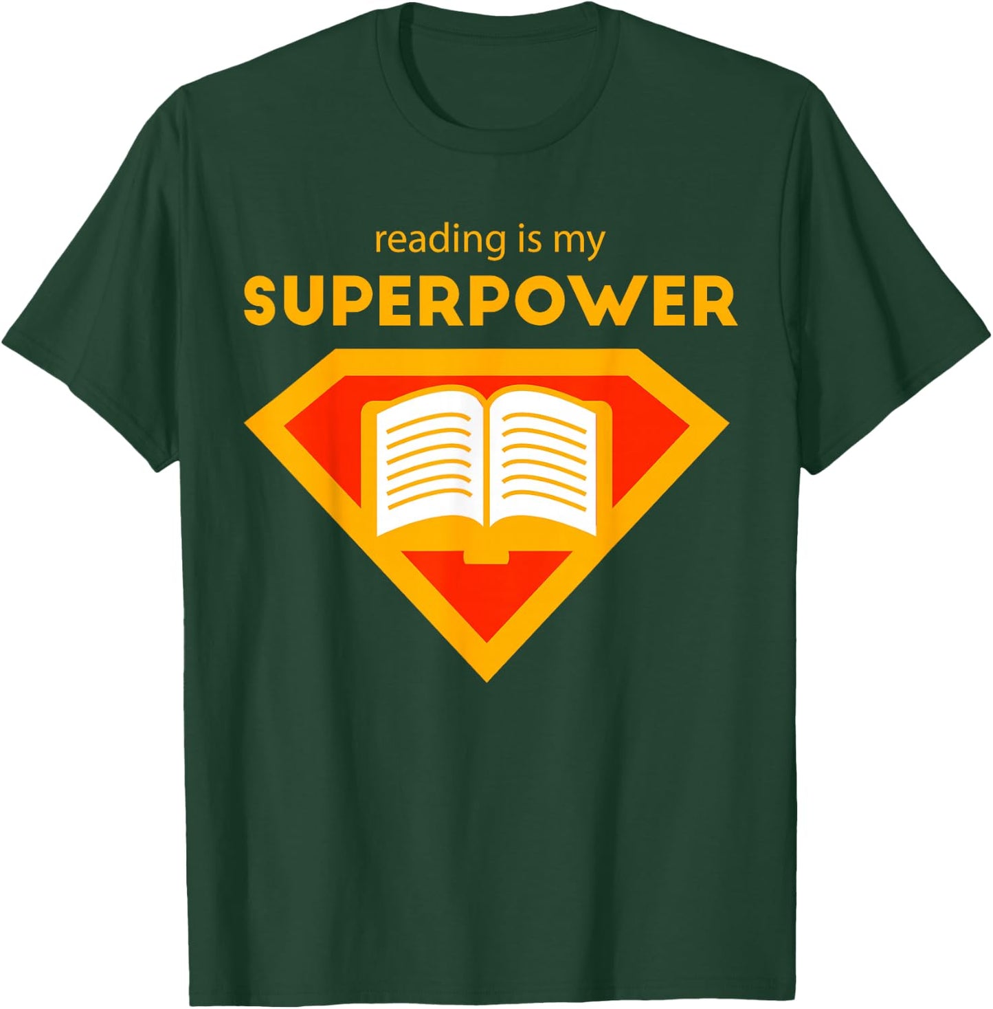 Reading is My Superpower Shirt | Cute Read More Gift T-Shirt - T-Shirt | Forest