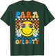 Para Off Duty Paraprofessional Last Day Of School Smile Face T-Shirt - T-Shirt | Forest