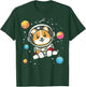 Astronaut Dog Welsh Corgi Woof Space Galaxy Men Women Kids T-Shirt - T-Shirt | Forest