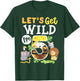 Jungle Safari Let's Get Wild 5th Birthday Zoo 5 Year Old Kid T-Shirt - T-Shirt | Forest