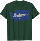 Spokane Washington WA Map T-Shirt - T-Shirt | Forest