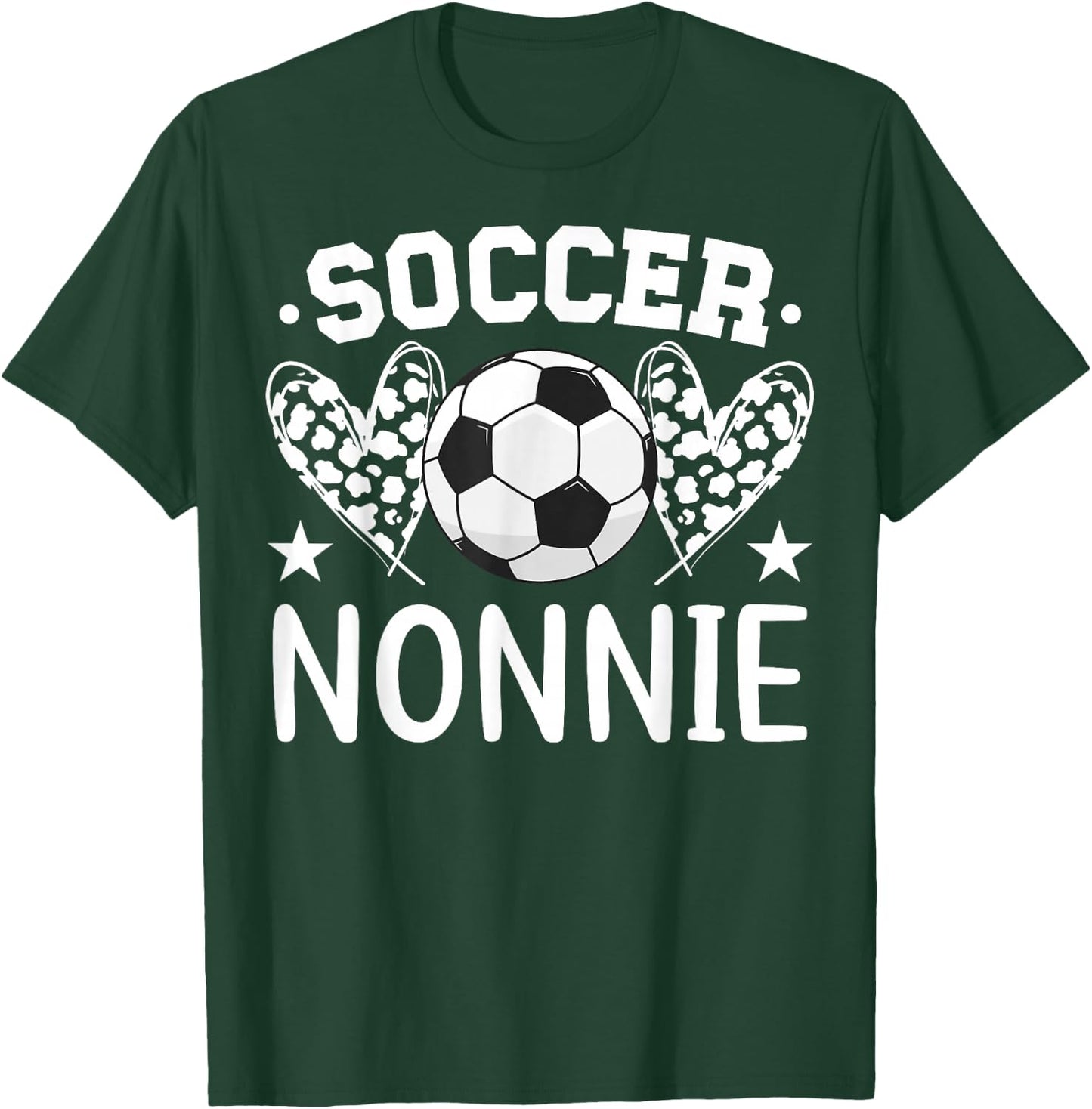 Soccer Nonnie Hearts Nonnie Of A Soccer Player Nonnie T-Shirt - T-Shirt | Forest