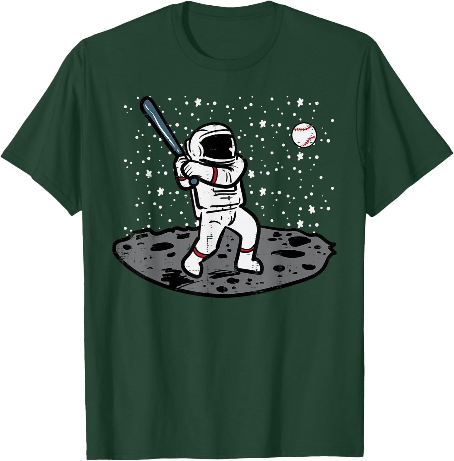 Astronaut Baseball Spaceman Space Galaxy Boys Kids Men Teens T-Shirt - T-Shirt | Forest
