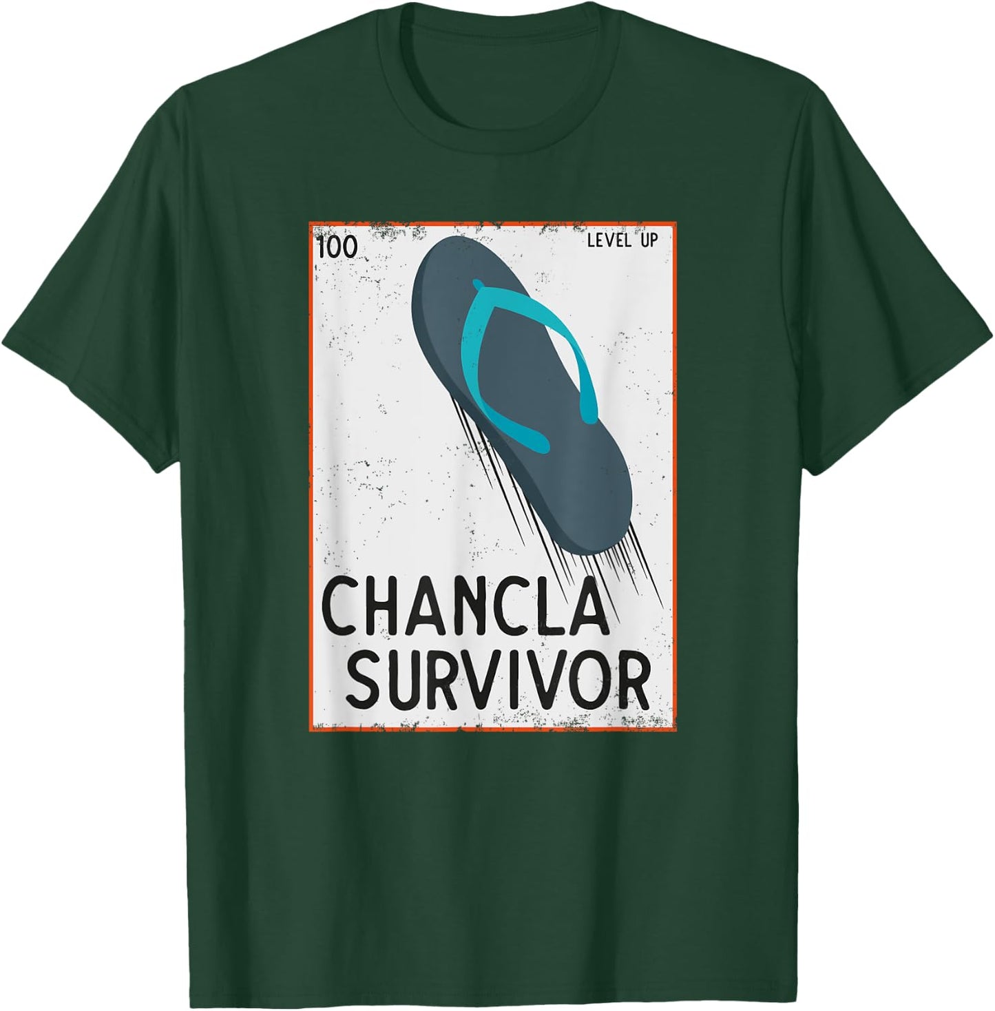 Chancla Survivor Funny Spanish Joke T-Shirt - T-Shirt | Forest