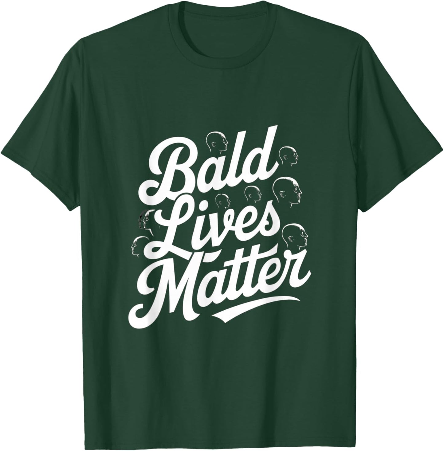 Vintage And Retro Funny Bald Men Quote Bald Lives Matter T-Shirt - T-Shirt | Forest