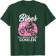 Biker Girl Like Regular But Cooler Motorcycle Women Kids T-Shirt - T-Shirt | Forest