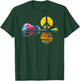 Hippie Guitar Moon I Guitarist Musician Peace Sign T-Shirt - T-Shirt | Forest