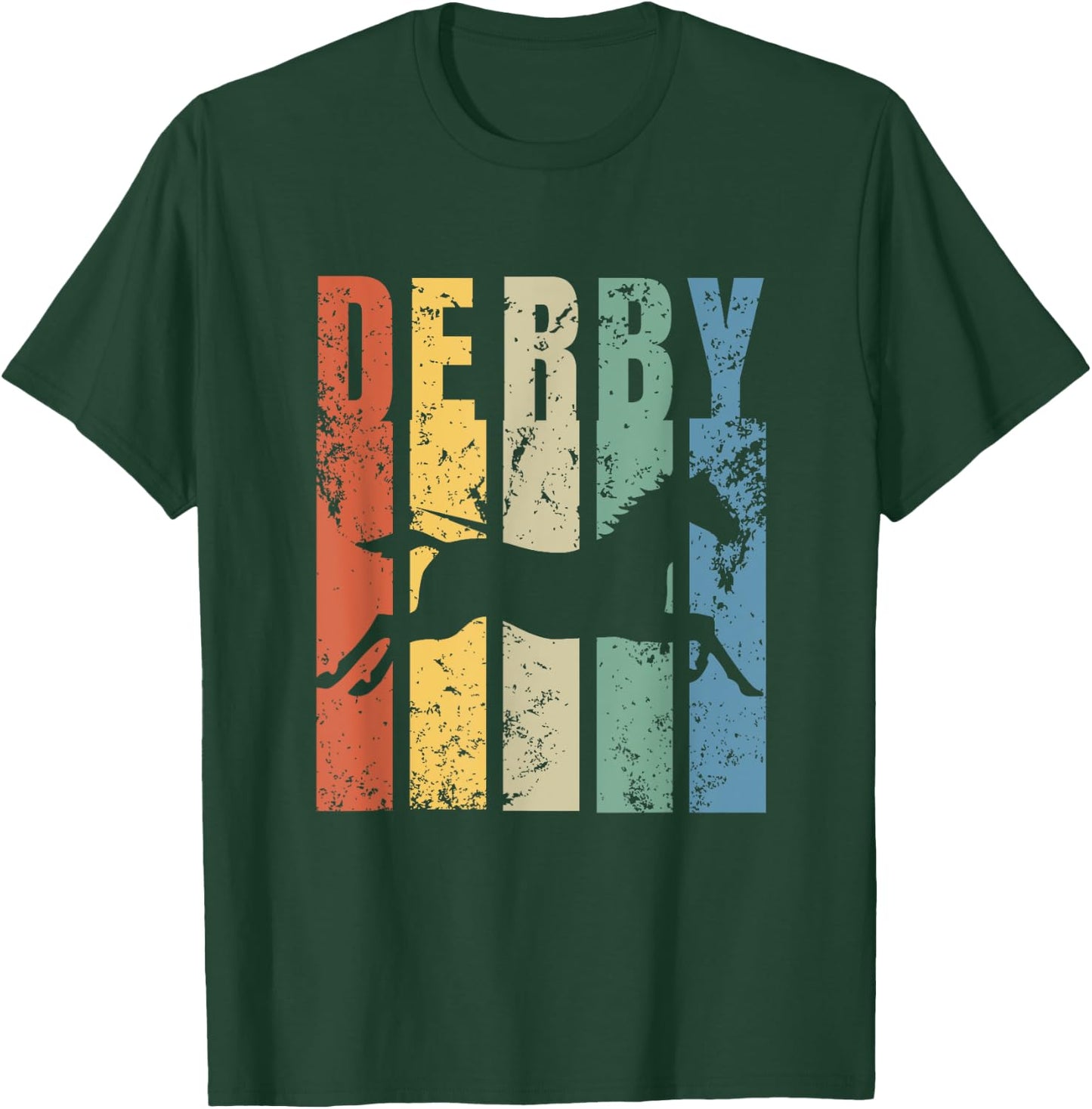 Derby Shirt Featuring Horse - Vintage Style Derby T-Shirt - T-Shirt | Forest