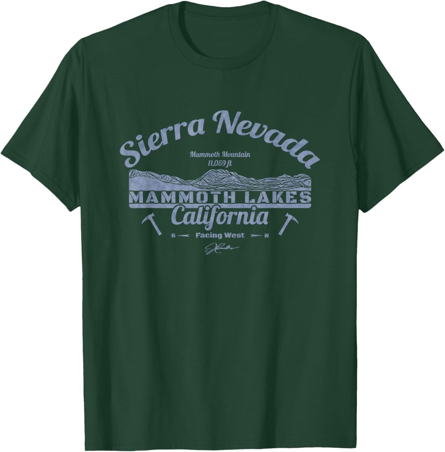 JCombs: Mammoth Lakes, CA with Mammoth Mountain T-Shirt - T-Shirt | Forest