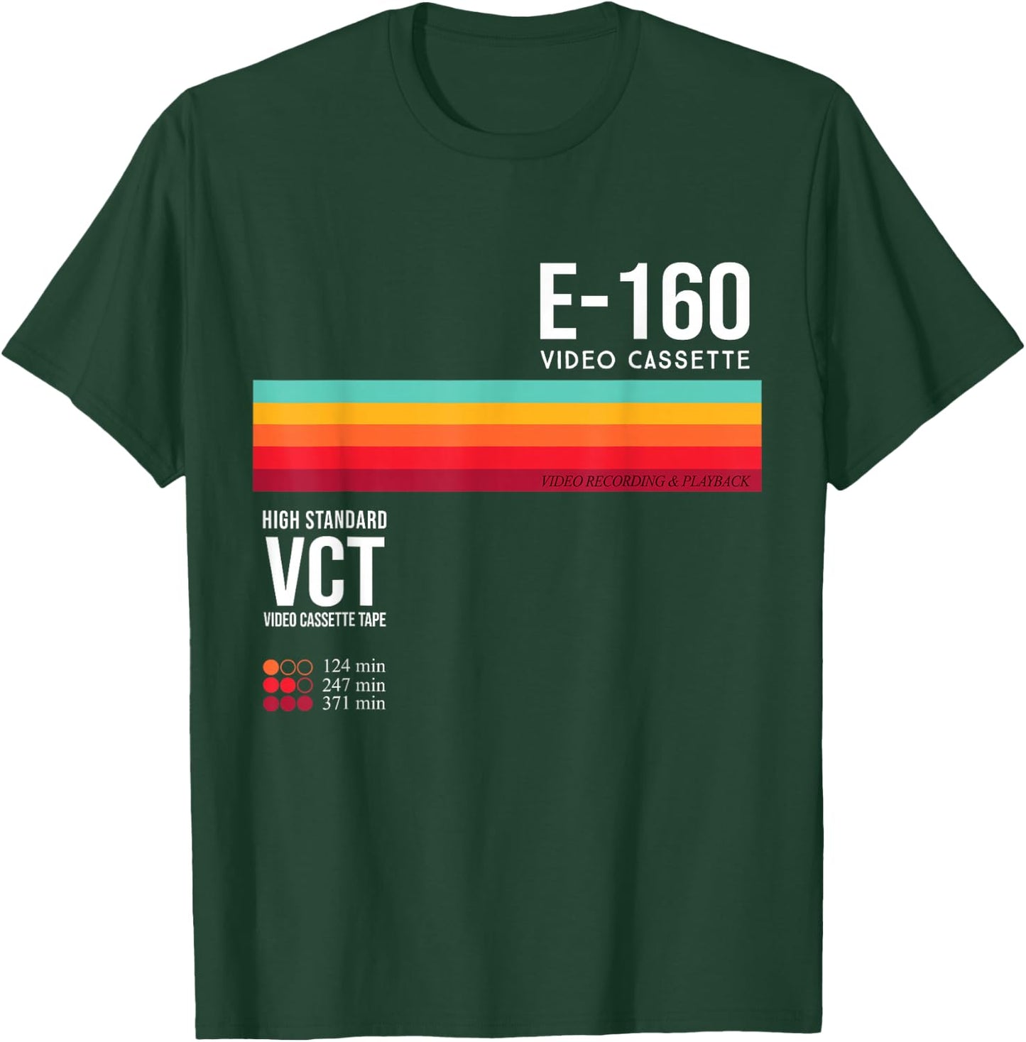 Vintage 80s video cassette tape Retro T-Shirt - T-Shirt | Forest