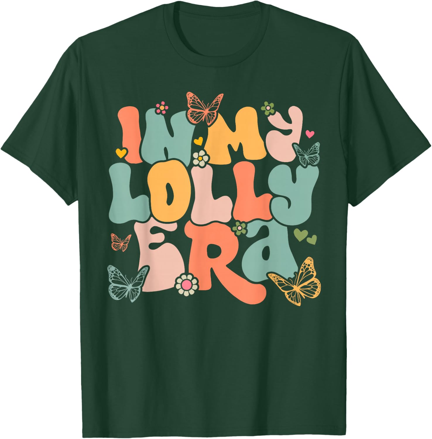 Retro Groovy In My Lolly Era Mother's Day T-Shirt - T-Shirt | Forest