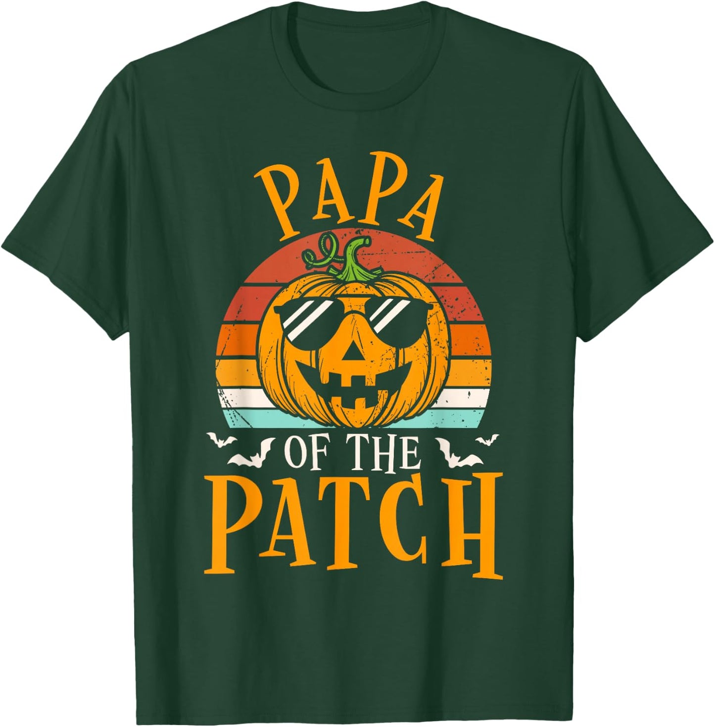 Papa Of The Patch Pumpkin Family Group Halloween Costume T-Shirt - T-Shirt | Forest
