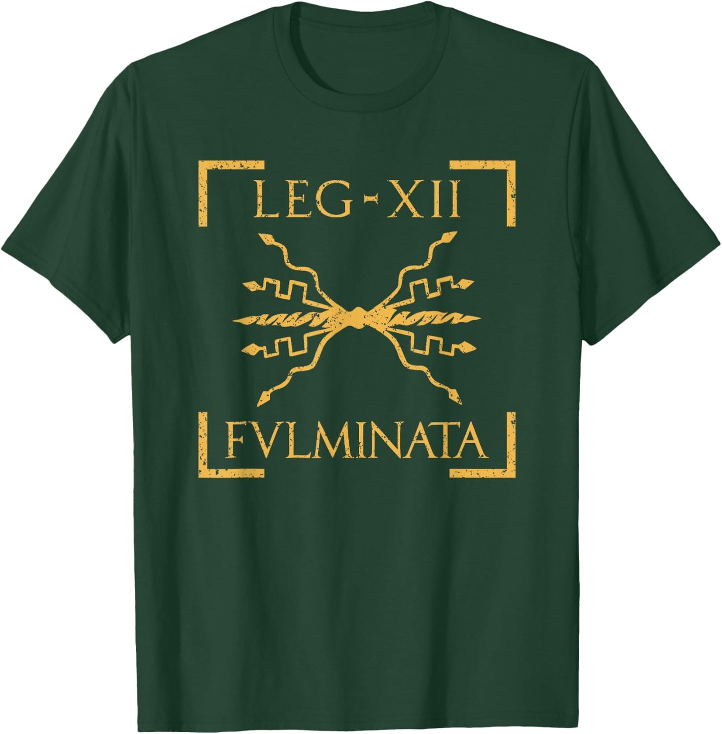 Legio XII Fulminata Thunderbolt Emblem Roman Legion T-Shirt - T-Shirt | Forest
