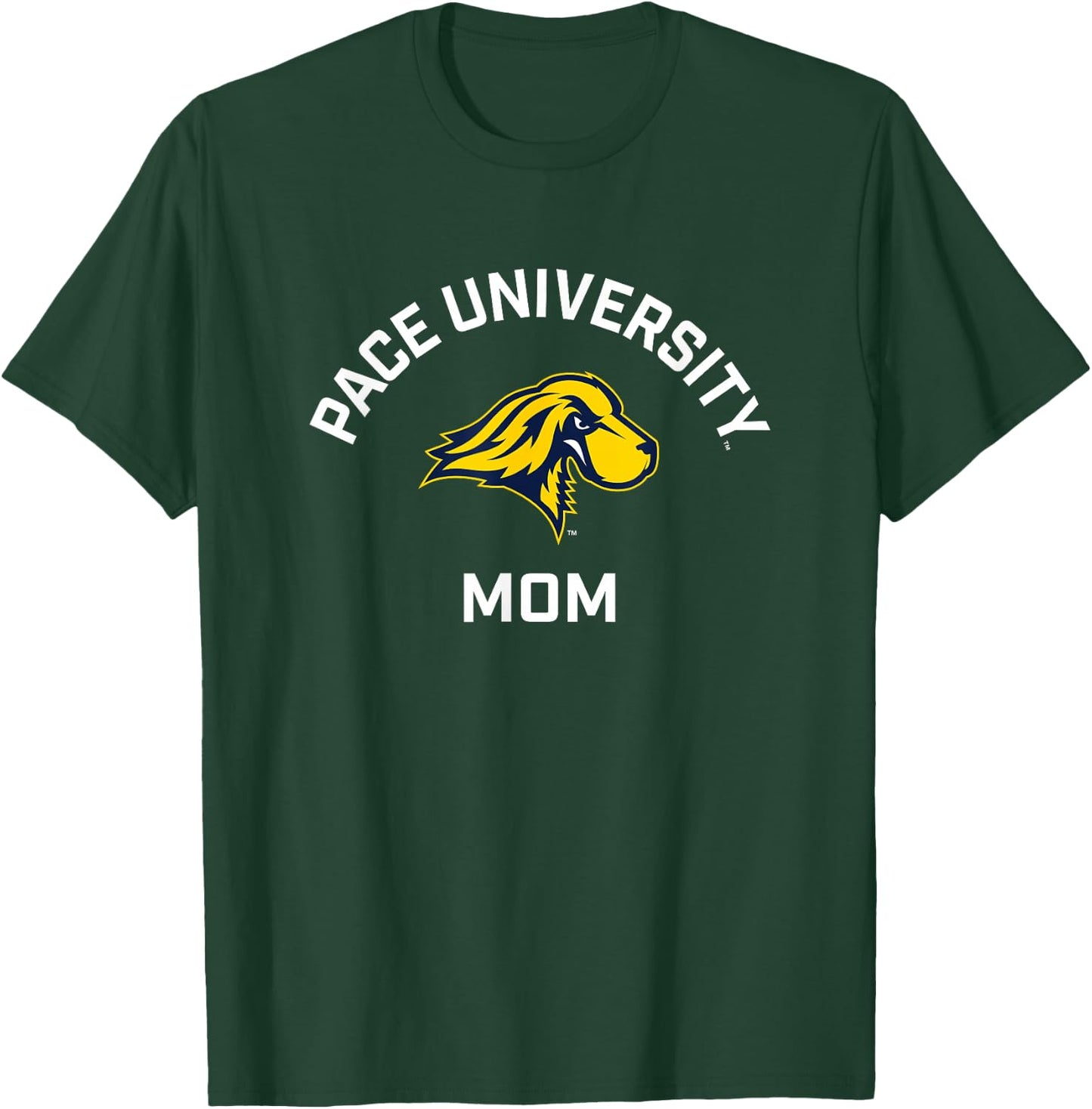 Pace University Setters Arched Mom T-Shirt - T-Shirt | Forest