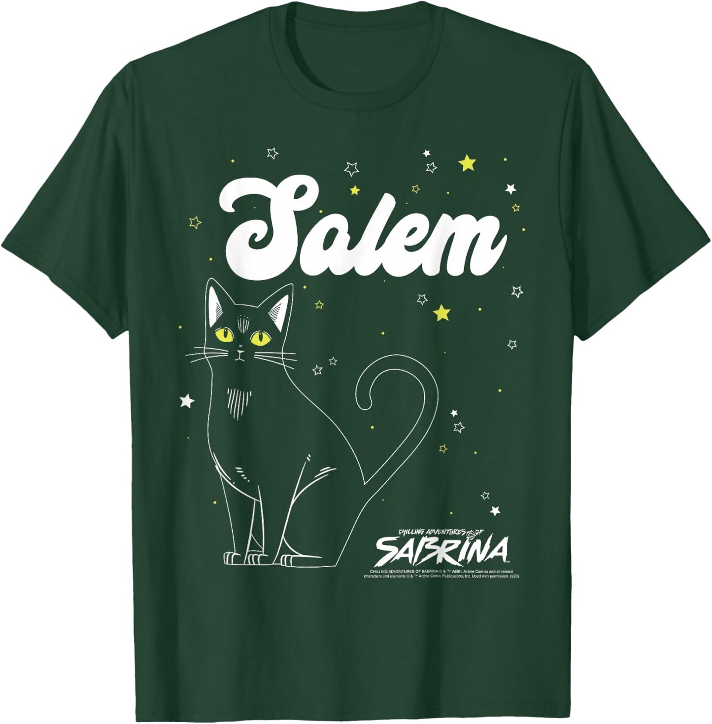 Chilling Adventures Of Sabrina Salem Outline T-Shirt - T-Shirt | Forest