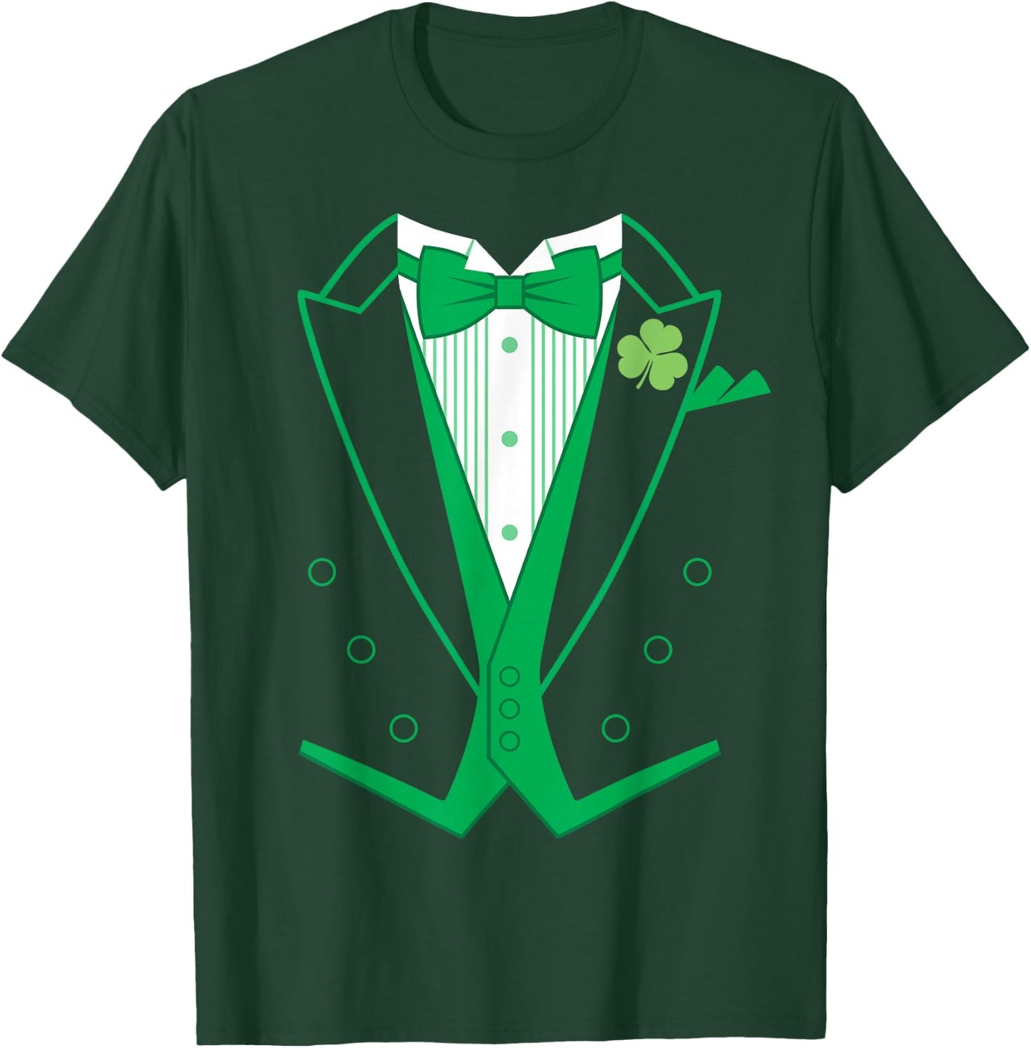 Irish Formal Tuxedo St. Patrick's Day T-Shirt - T-Shirt | Forest