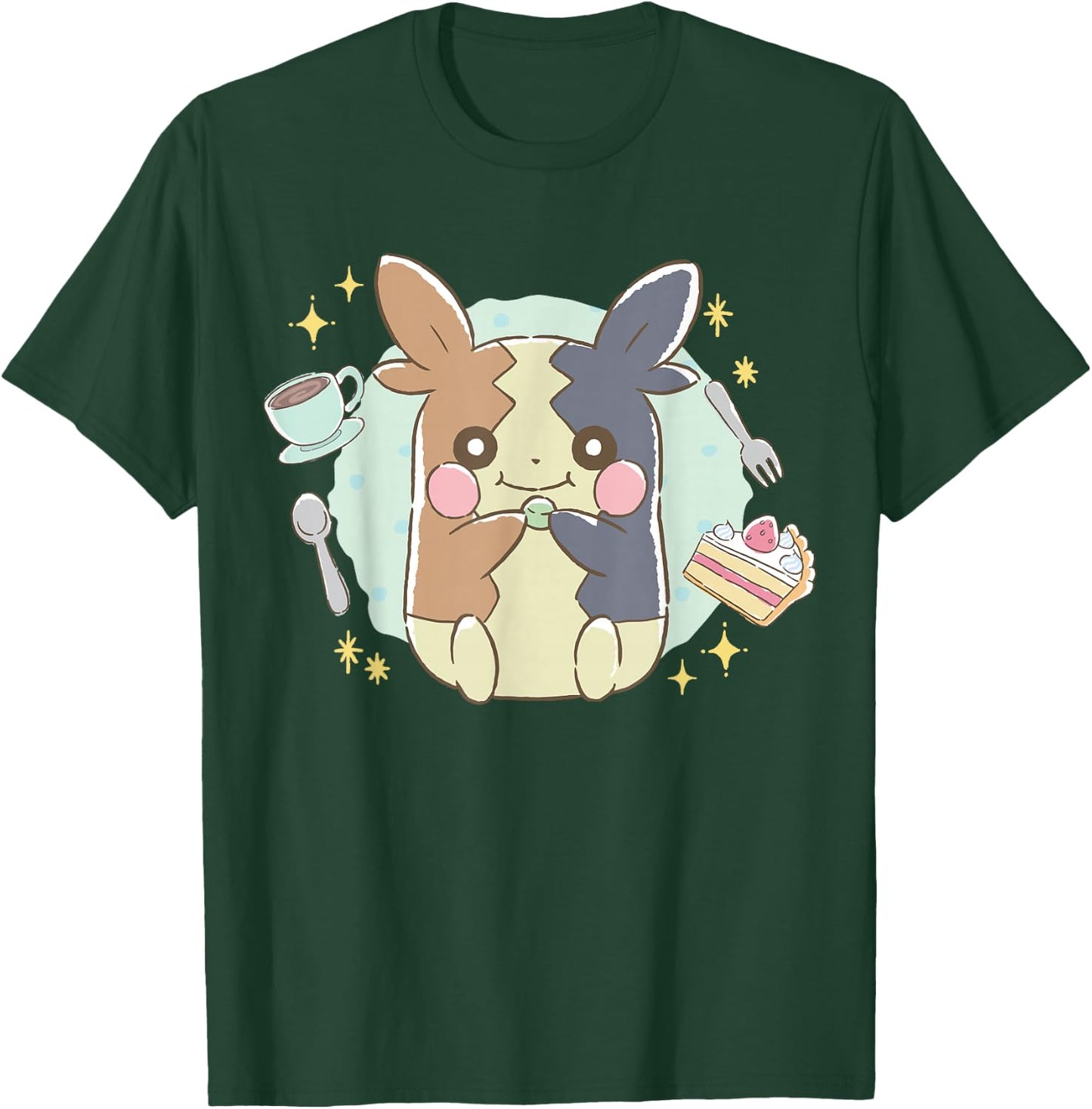 Pokémon - Snuffuzz Cafe Coffee Cake T-Shirt - T-Shirt | Forest