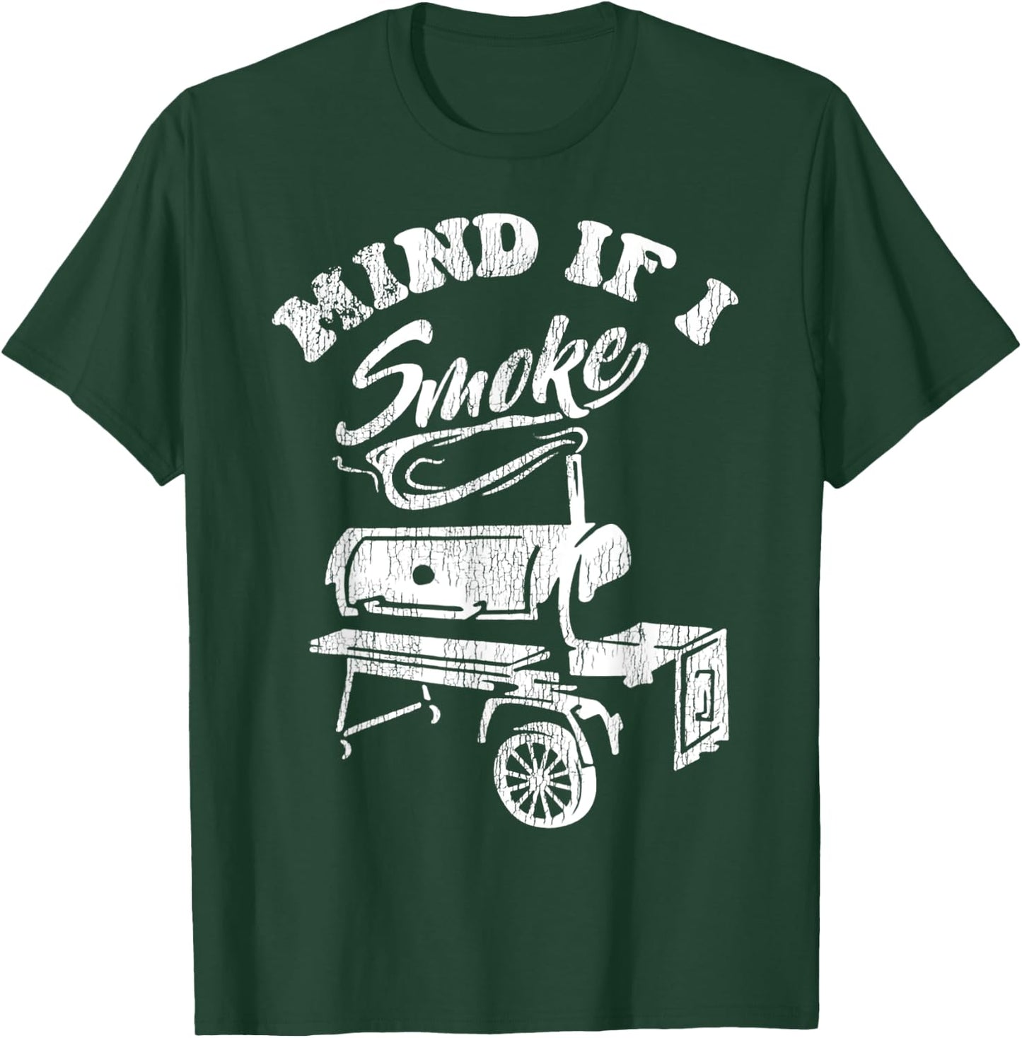 Mind If I Smoke Barbecue Grilling T-Shirt - T-Shirt | Forest