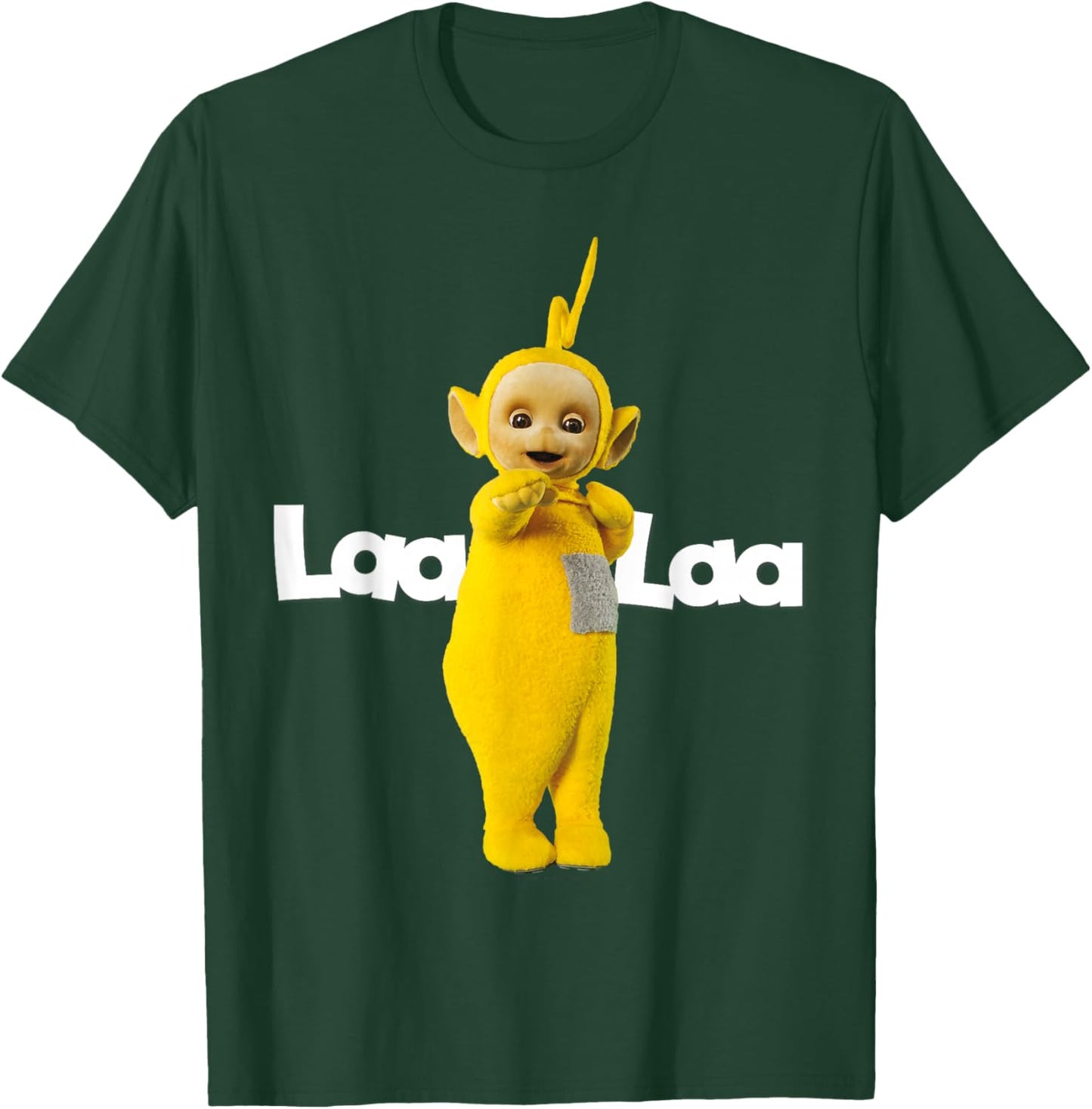 Teletubbies Classic Teletubbies Adult T Shirt Laa Laa, Black, Small US T-Shirt - T-Shirt | Forest