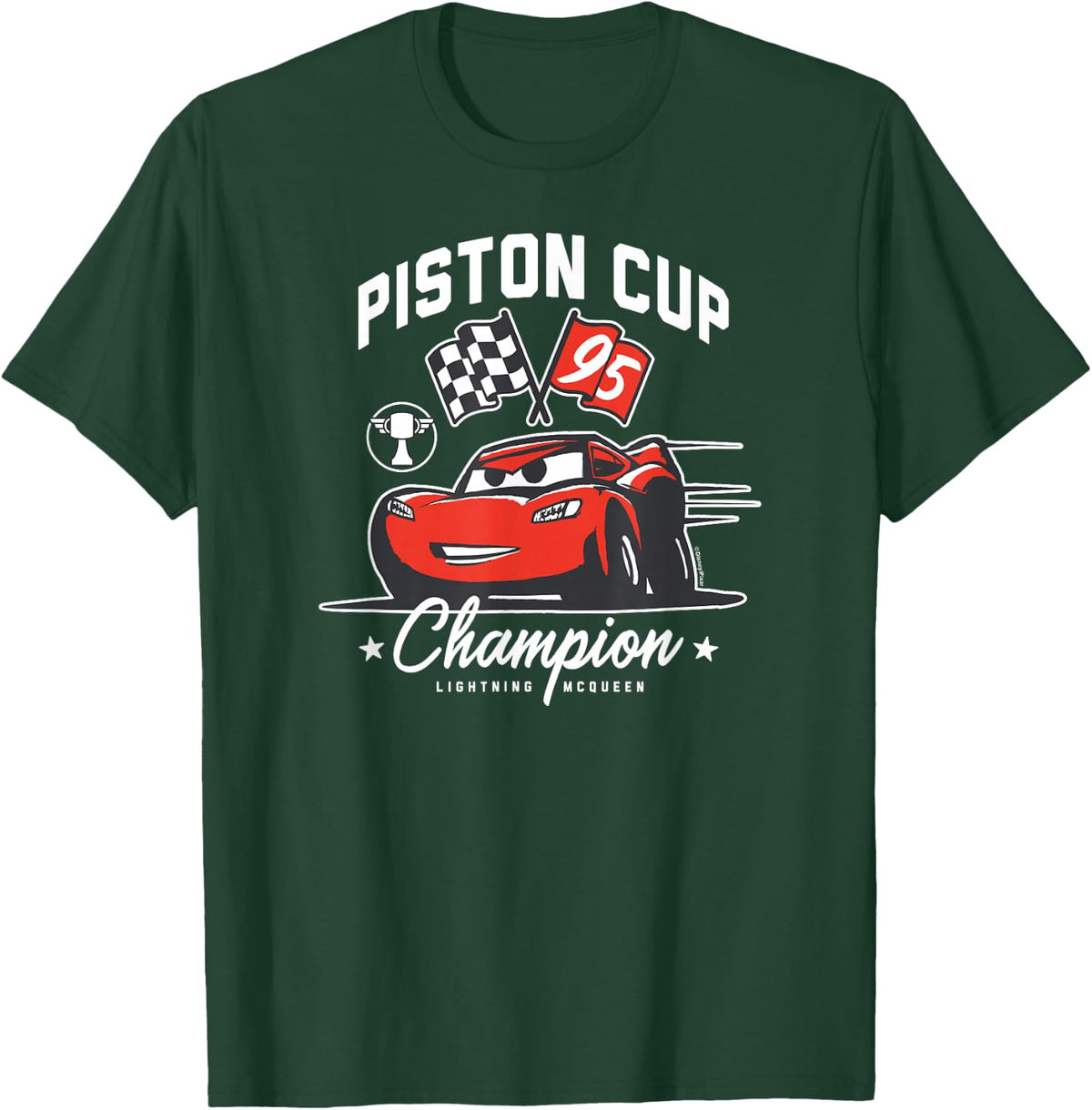 Cars - Piston Cup Champion McQueen T-Shirt - T-Shirt | Forest