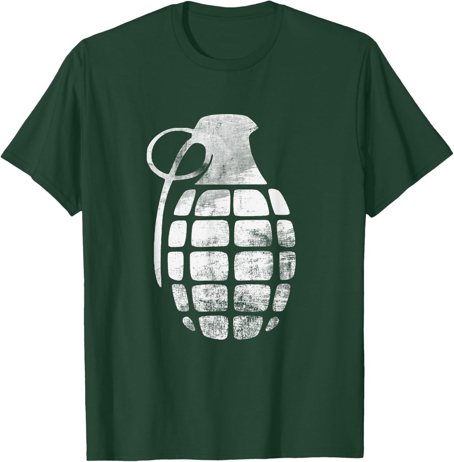 RETRO GRENADE BOMB - army war explosive T-Shirt - T-Shirt | Forest