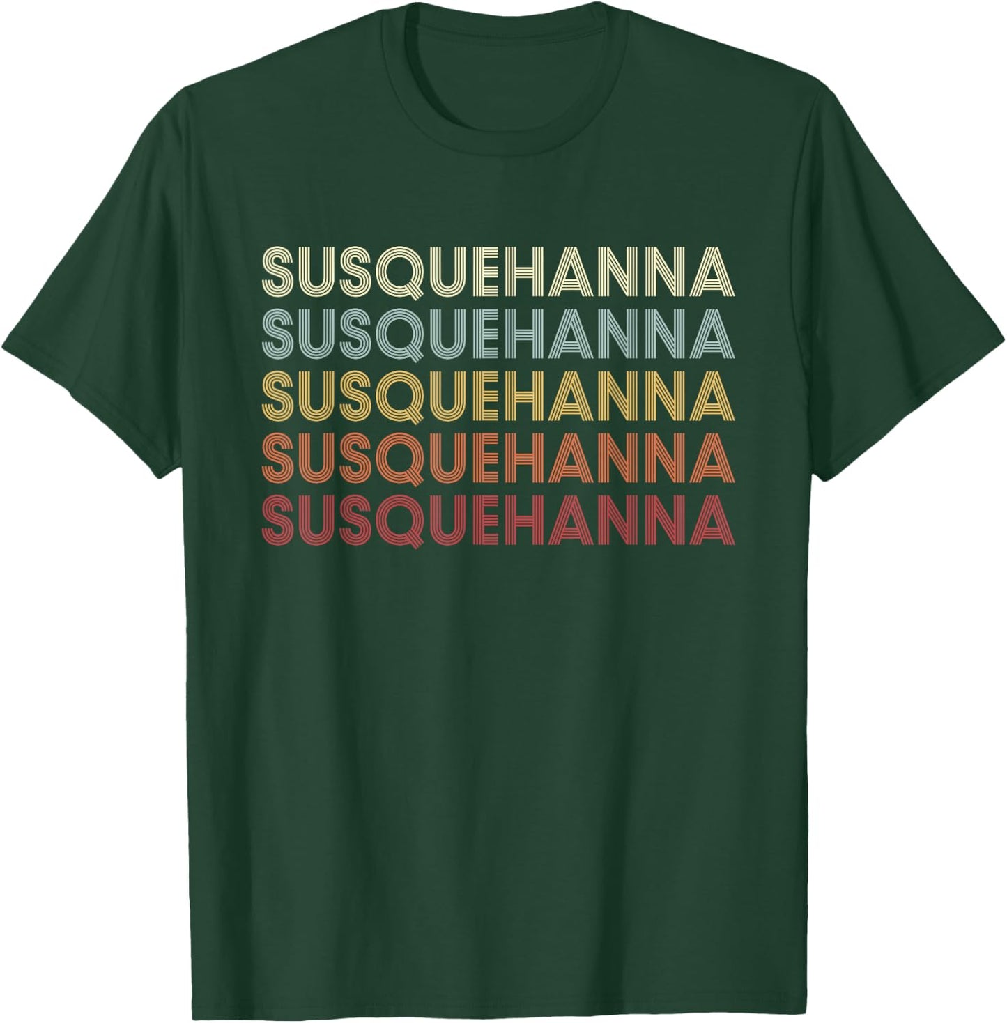 Susquehanna Pennsylvania Susquehanna PA Retro Vintage Text T-Shirt - T-Shirt | Forest