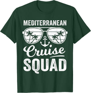 Mediterranean Cruise Squad 2025 Europe Cruise Matching T-Shirt - T-Shirt | Forest