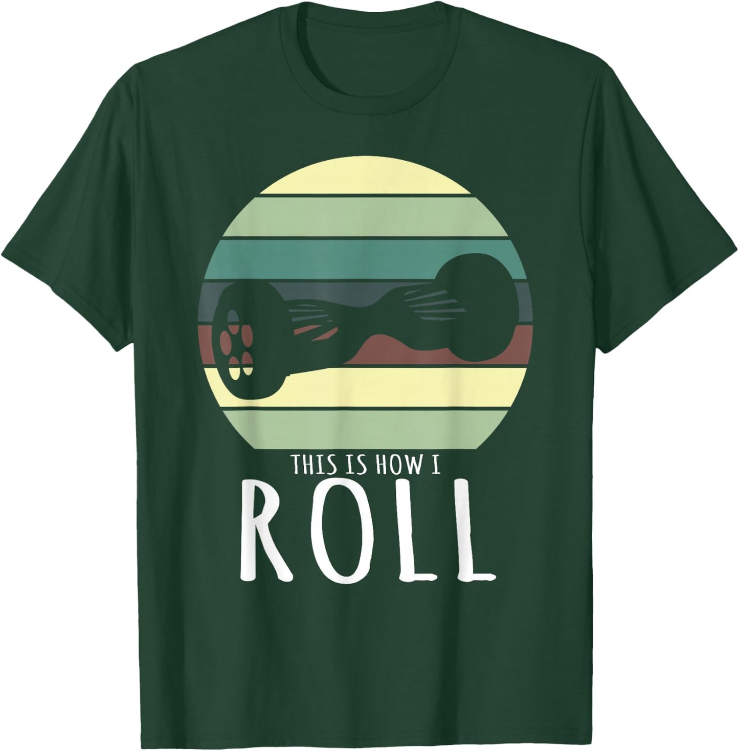 How to Roll Retro Hoverboard Design T-Shirt - T-Shirt | Forest