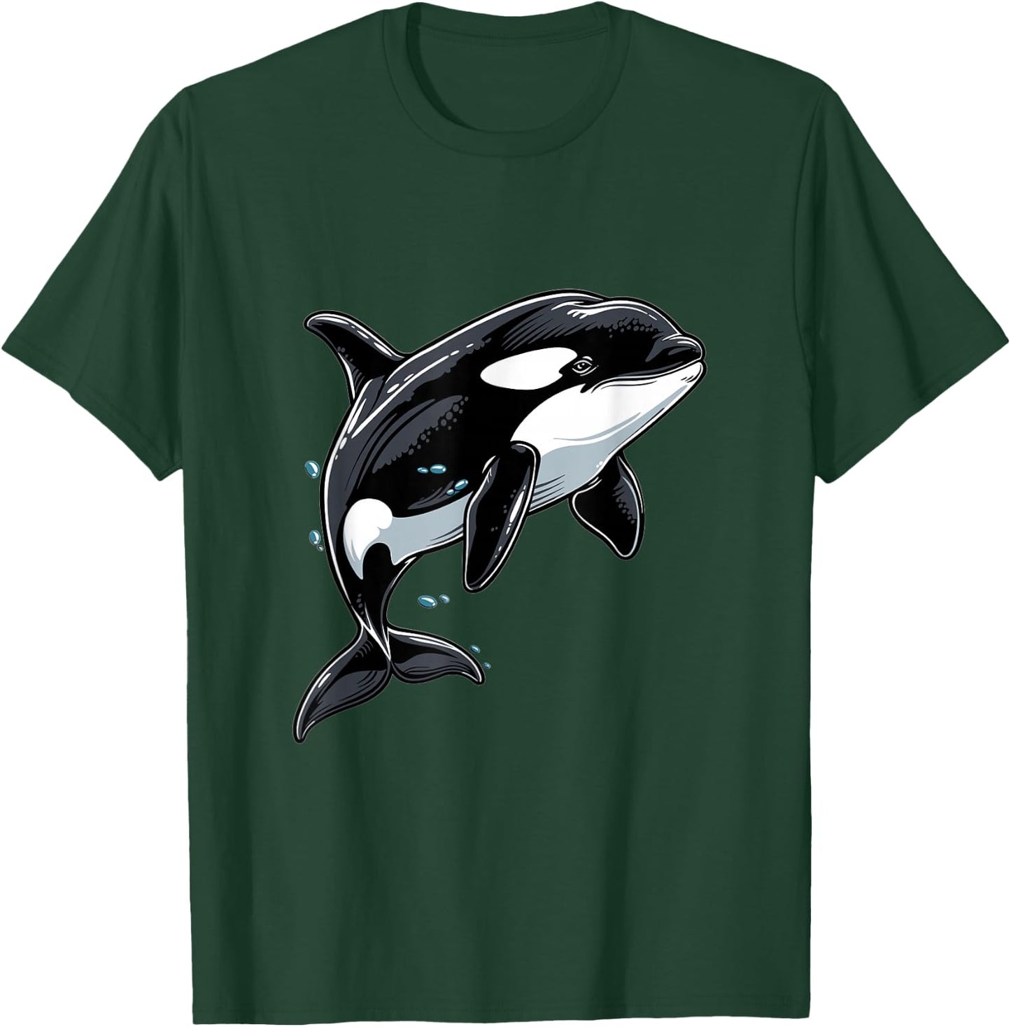 Orca Whale Graphic T-Shirt - T-Shirt | Forest