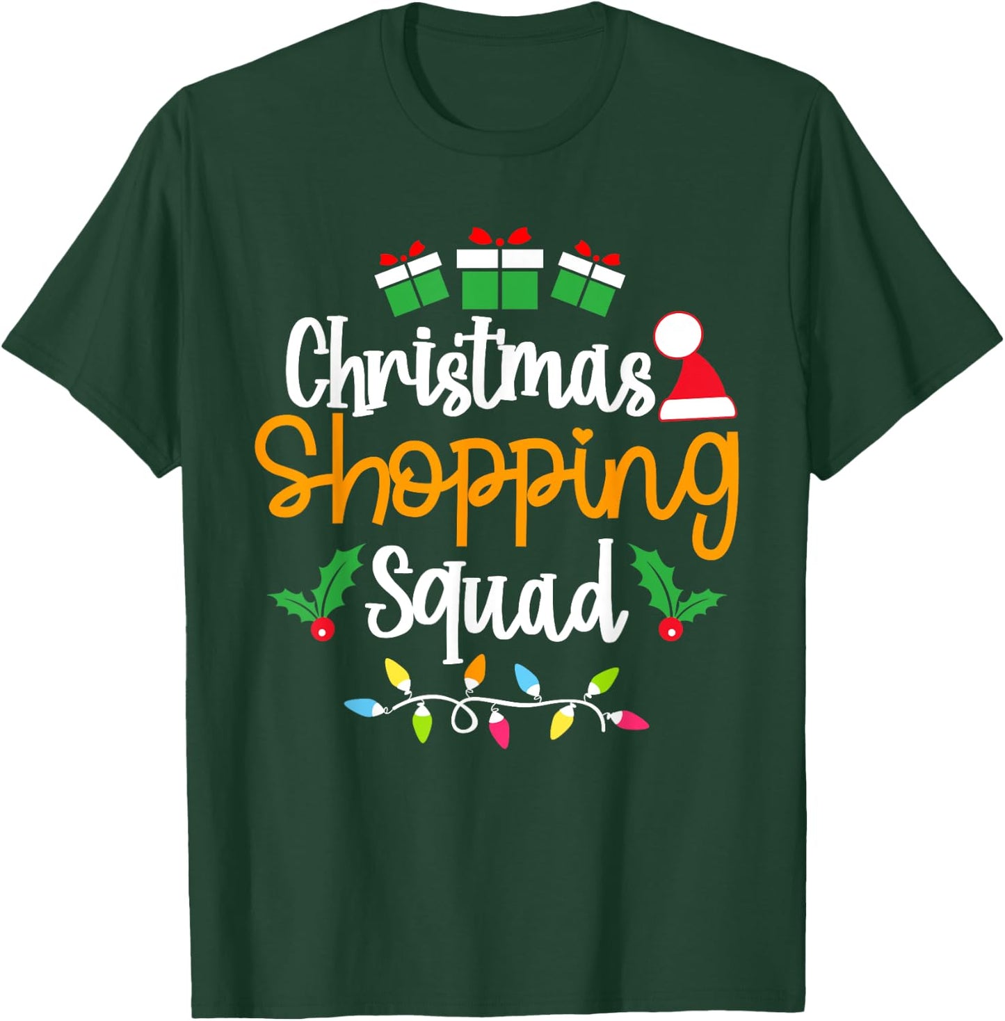 Christmas Shopping Squad Xmas Matching Christmas Family T-Shirt - T-Shirt | Forest